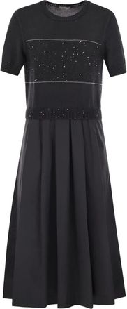 PESERICO Abito con paillettes - Nero