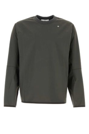 Stone Island Dark Grey Stretch Nylon Sweatshirt