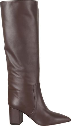PARIS TEXAS Ebony Anja 70 Square Heel Leather Boots