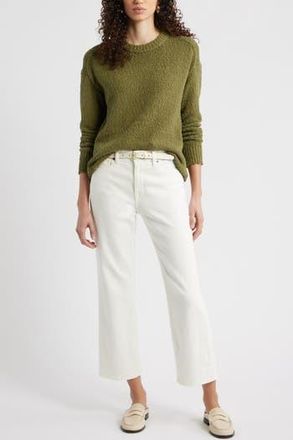 Nordstrom Texture Crewneck Sweater in Olive Capulet at Nordstrom Rack, Size Xx-Large