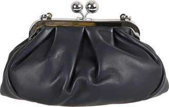 Max Mara Dames, Tassen, Blauw, Maat: ONE Size Leer