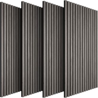 TecTake Acoustic Wall Panels sound-absorbing felt - Light Gray Oak in Light Grey