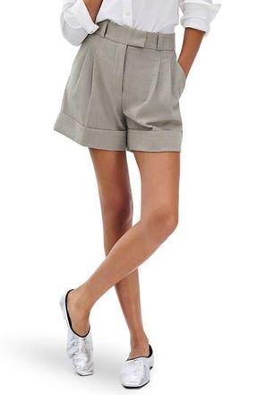 Rag & Bone Neila Stretch Wool Shorts in Light Taupe at Nordstrom Rack, Size 12
