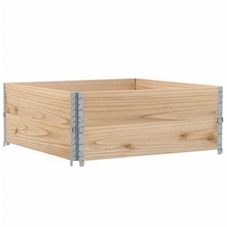 vidaXL Jardinera De Madera Maciza De Pino 100x100 Cm Vidaxl