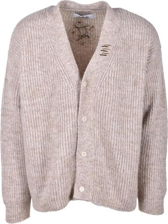 Adish Cardigan Over - Heren - Vesten - Beige - XL - Truien & Vesten
