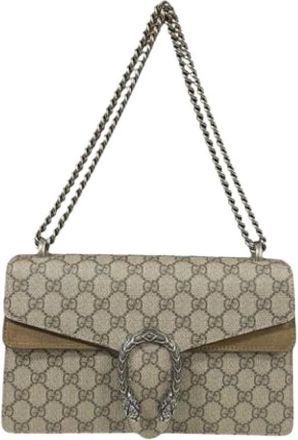 Gucci Pre-owned Shoulder Bags, female, Gray, Size: ONE SIZE Pre-owned Shoulder Bag