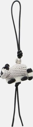 Loewe Racoon leather-trimmed bag charm