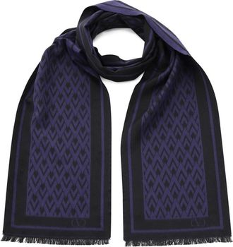 Valentino Winter Scarves - Heren - Zijden sjaals - Blauw - ONE Size - Accessoires