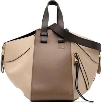 Loewe Pre-owned Handbag - Dames - Vintage Handtas - Beige - ONE Size - Leer - Vintage