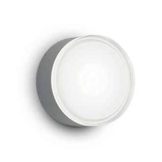Netlighting Urano 1 Light Flush Ceiling Light Anthracite in Black