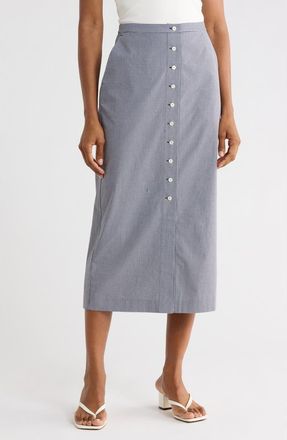 Frame Denim The Check Skirt in Navy Multi at Nordstrom Rack, Size 10