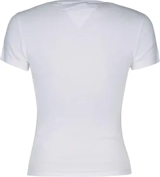 Tommy Hilfiger Womens T-Shirt White Transitional Cotton