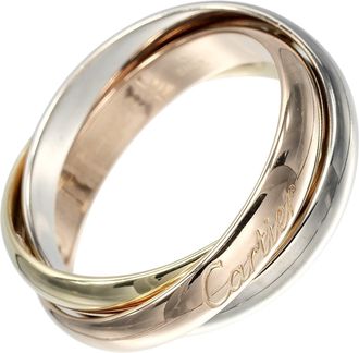 Cartier Pink Gold White Gold Yellow Gold Yellow Gold (18K) Pink Gold (18K) White Gold (18K) Band Ring (Pre-Owned)