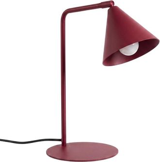 Sollux Lighting L&aacute;mpara de escritorio borgo&ntilde;a acero alt. 35 cm