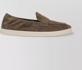 Tory Burch slip-on loafers with suede finish and rubber sole