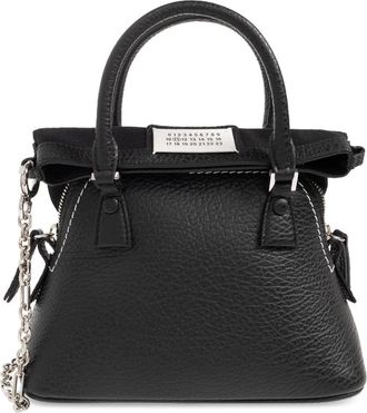 Maison Margiela 5AC Micro Schoudertas - Dames - Handtassen - Zwart - ONE Size - Katoen - Tassen
