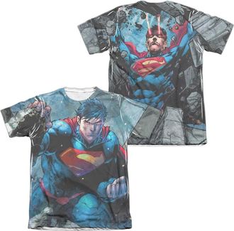Gildan Superman Rumble (Front/Back Print) Adult Poly/Cotton Short Sleeve Tee / T-Shirt
