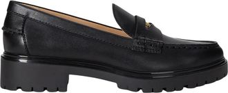 Ralph Lauren Zwarte Lauren Door Zwarte Merlin Penny Loafer Schoenen - Dames - Loafers - Zwart - 40 EU - Leer - Schoenen