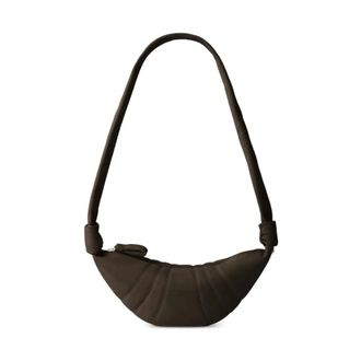 Christophe Lemaire Tassen, Dames, Bruin, ONE Size, Katoen, Kleine Croissant Tas