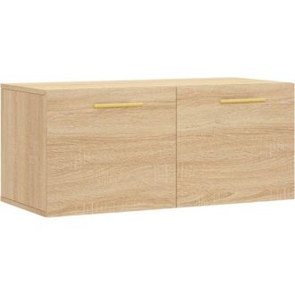 vidaXL Armario De Pared Madera Ingenier&iacute;a Roble Sonoma 80x36,5x35 Cm Vidaxl