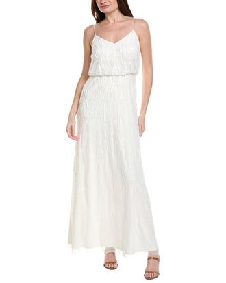 Adrianna Papell Long Beaded Dress