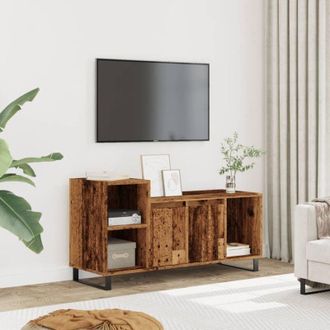 vidaXL Vidaxl - Mobile Porta tv Legno Antico 100x35x55 cm in Legno Multistrato