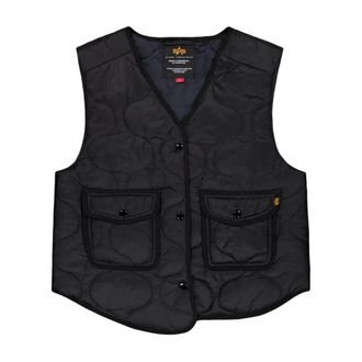 Alpha Industries Jassen, Dames, Zwart, S, Polyester, Als Gilet W