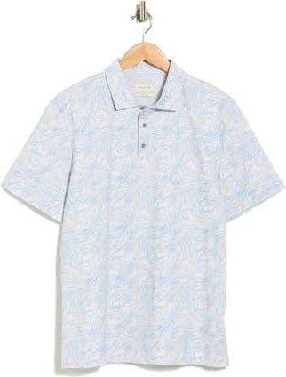 Bugatchi Short Sleeve Polo in Air Blue at Nordstrom Rack, Size Xxx-Large