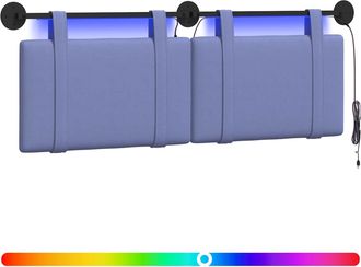 vidaXL Cabecero Colgante Azul Jeans Tela Vidaxl