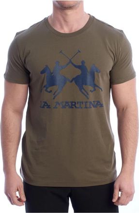 La Martina Js 206 T-Shirt - Heren - T-shirts - Groen - XL - Katoen - Tops