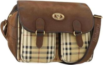 Burberry Pre-owned Cross Body Bags, female, Beige, Size: ONE SIZE Pre-owned Vintage Shoulder Bag