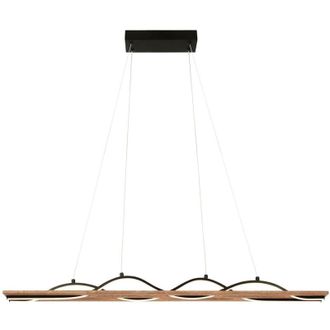 Briloner Lampada a sospensione led Lampada a sospensione ondulata Sala da pranzo Cucina Bianco caldo Legno