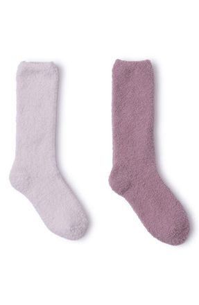 Barefoot Dreams 2-Pack CozyChic Socks in Teaberry Multi at Nordstrom