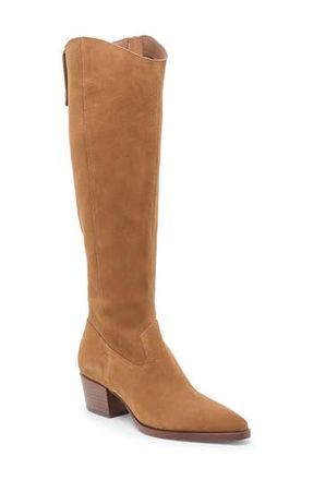 Dolce Vita Virona Water Resistant Boot in Brown Suede H2O at Nordstrom Rack, Size 7.5 Regular Calf