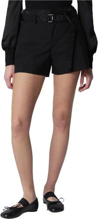 sacai Suiting X Nylon Twill Shorts - Shorts - Mujer - Negro - M