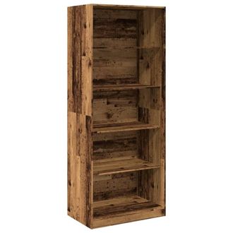Berkfield Home Wardrobe Old Wood 80x50x200 cm Engineered Wood in Brown | Size: 80 x 50 x 200 cm