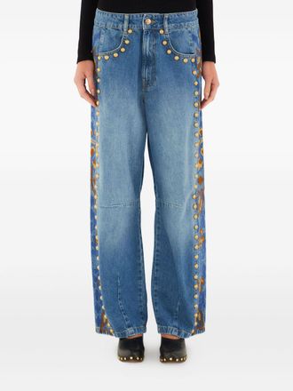 Farm Rio Jeans Blue And Green