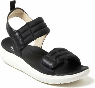 Dearfoams Womens Thea Quarter Strap Sandal
