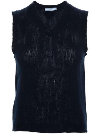 Prada Blue Cashmere vest