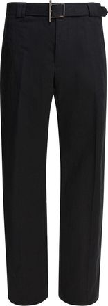 Alexander McQueen Alexander Mcqueen Mens Black Polyamide Trousers Cotton - Size EU 48 (Mens)