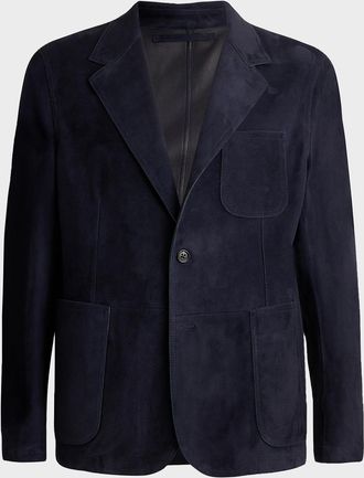 Ralph Lauren Purple Label Hand-Tailored Suede Sport Coat