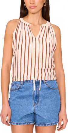 Vince Camuto Tania Halter Tank In Chili