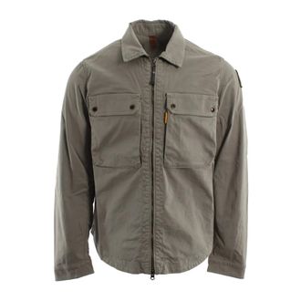 Parajumpers Jassen, Heren, Grijs, S, Katoen, PM SIC L08 TEL Overshirt