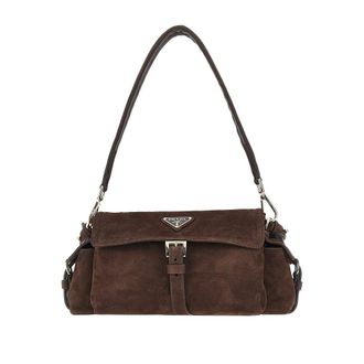Prada Suede leather medium Prada Explore bag Woman One Size