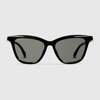 Gucci Cat Eye Sunglasses, Black