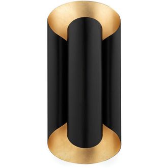 Hudson Valley Lighting Banks Aplique De Pared 2 Luces Oro, Negro