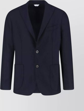 Boglioli single breasted blazer notch lapel design