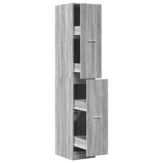 Berkfield Home Apothecary Cabinet&not;Grey Sonoma 30x41x174.5 cm Engineered Wood in Grey