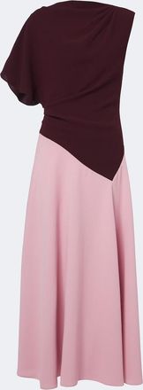 Roksanda Ilincic Oryn draped asymmetric cr&ecirc;pe midi dress
