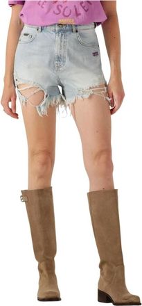 Harper & Yve Korte Broeken, Dames, Blauw, W26, Denim, Blauwe Yve-Sh Broek voor Vrouwen